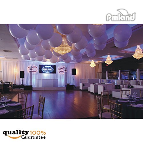 Image of PMLAND 6 Pcs White 36 Inch Giant Latex Balloons for Party Decor Decorations | White giant balloons for birthdays, weddings, graduations, photo backdrops, balloon arches, helium displays and party decor.
