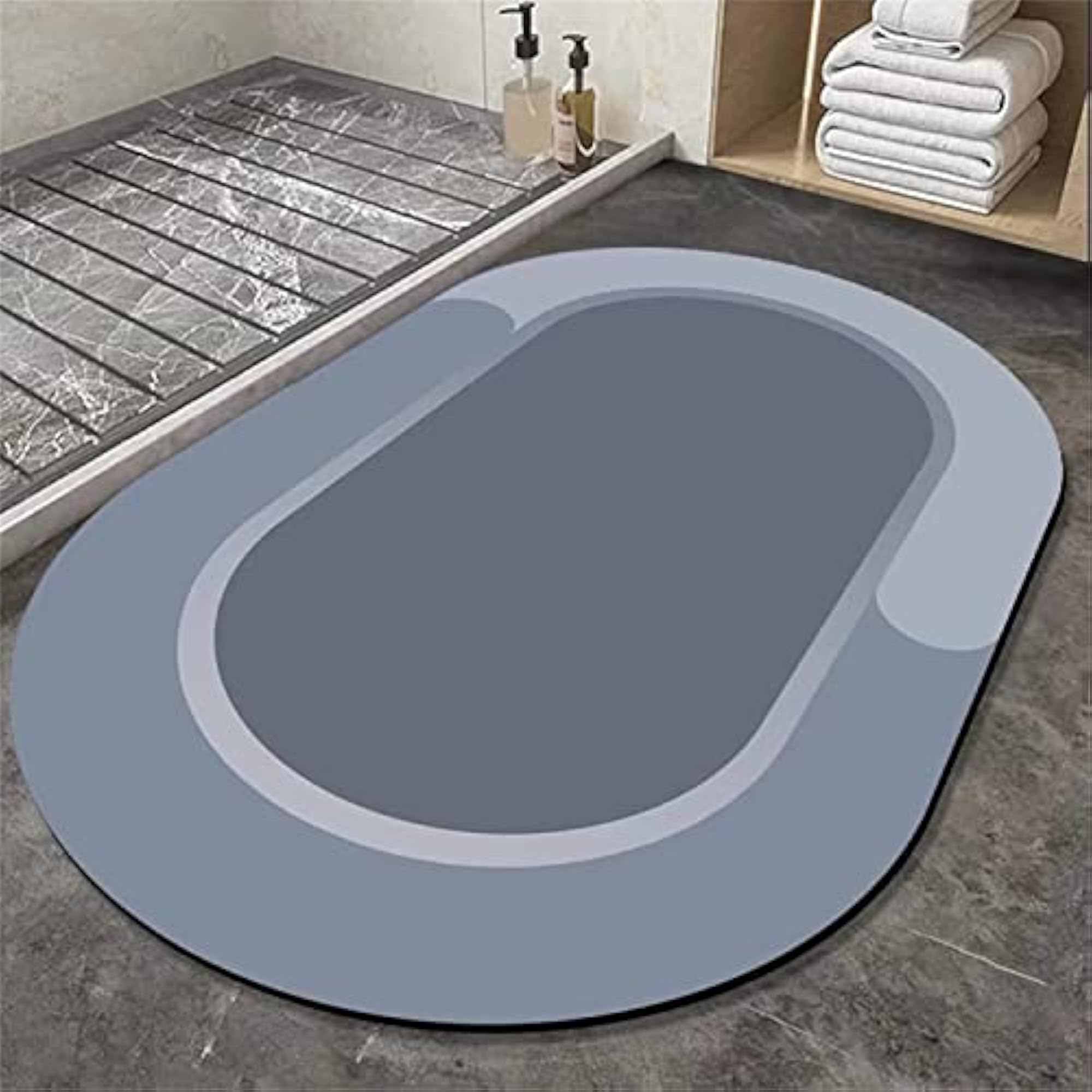 Absorbent Floor Mat, Silicone Quick Dry Bath Shower Mats