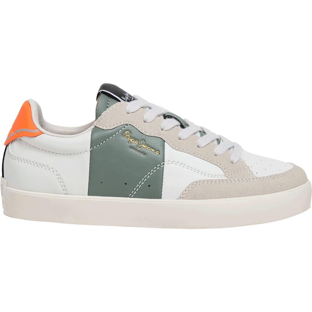 Pepe Jeans Lane Cross B Sneak, Beige (POP White), 6 UK