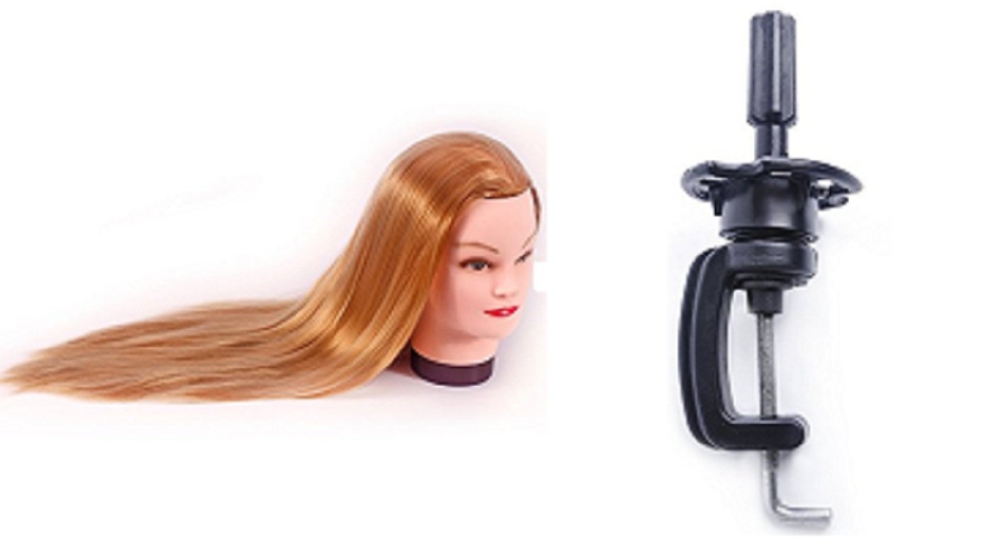 Fully Hair Dummy For Professional Parlour And Salon Use Mannequin Hair Dummy With Clamp Stand (M2)