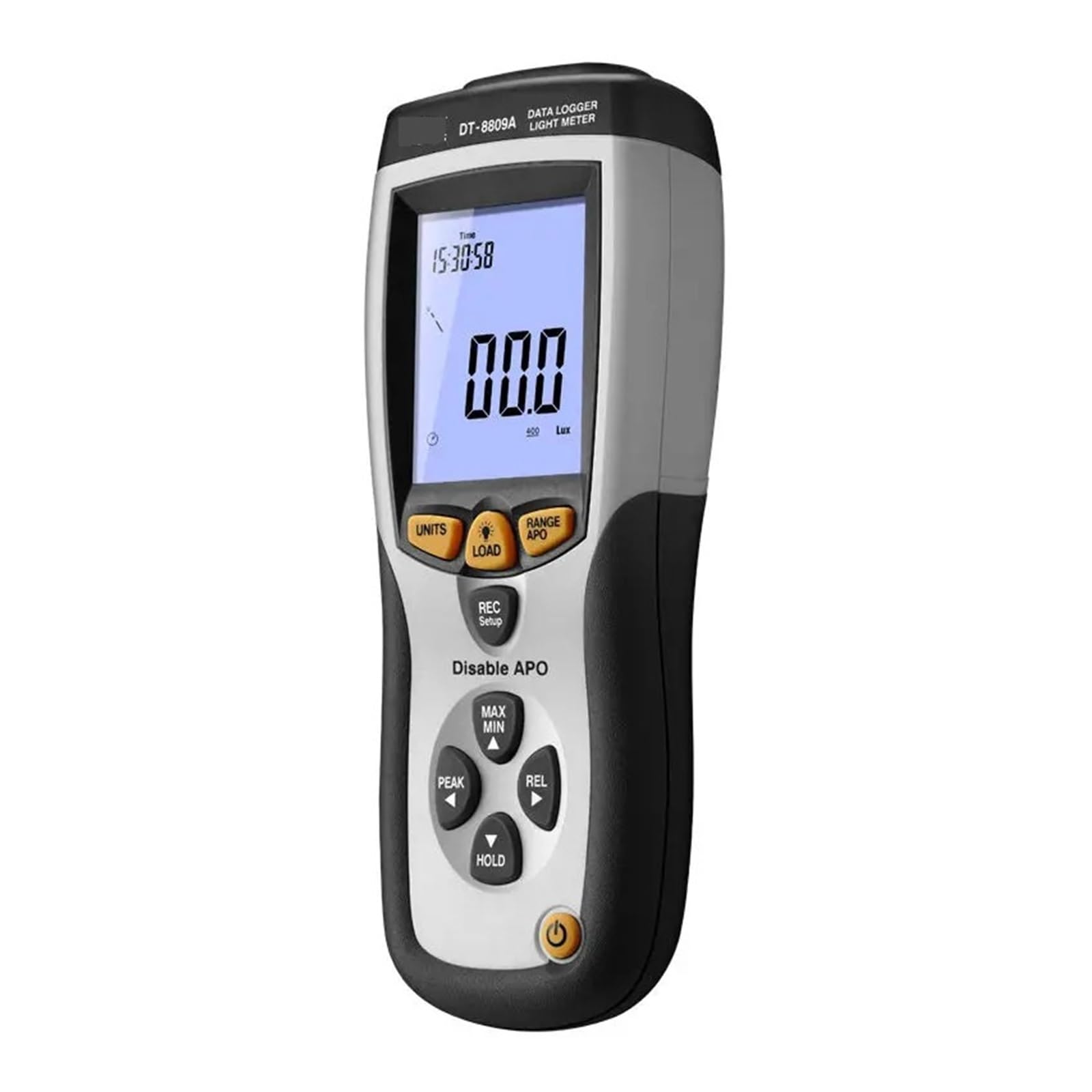 Medidor UVB, Medidor de luz digital profesional DT-8809A Probador brillo LCD alta precisión 400.000 lux