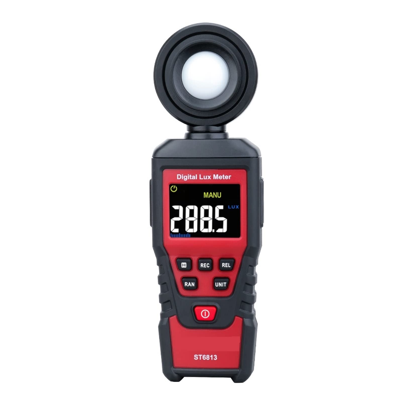 CUDTAPI Portable Digital High Precision Digital Photometer Light Tester Photography Spectrometer Portable Brightness Detector 1-200,000 Luxmeter LCD Display(ST6813)