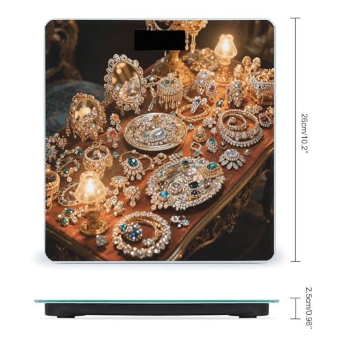 Báscula Digital de Baño Jewelry Feast en Vidrio Templado miniatura 2
