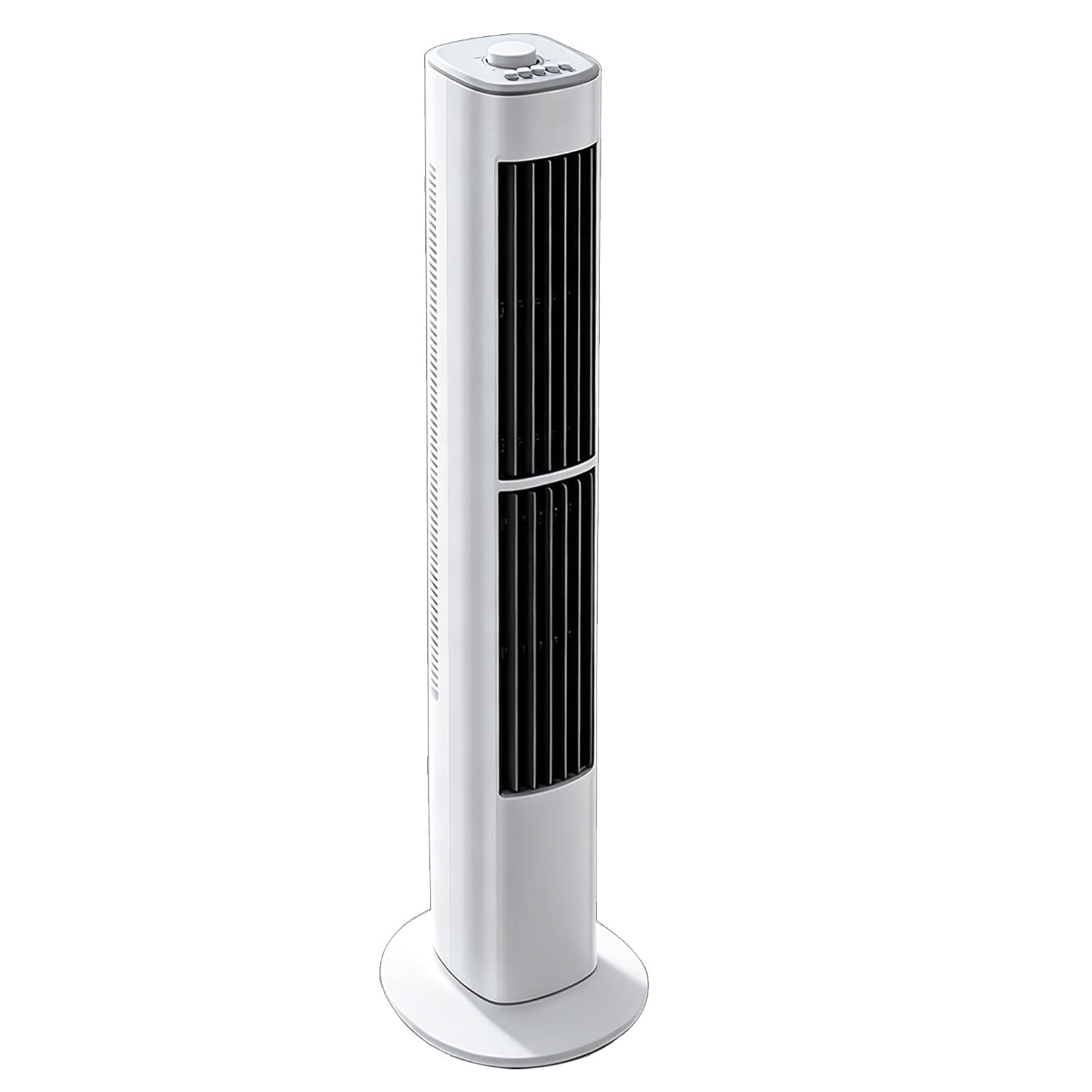 Ventilador Torre Silencioso, Ventilador Columna, 2 Salidas Orientables | Ventilador de Pie Torre, Altura 106cm, 3 Velocidades, Temporizador 2H, Diseño Delgado, Para Hogar