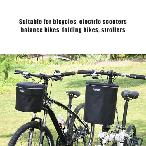 Sac de poignée de vélo imperméable grande capacité pliable avec crochet de fixation - 7