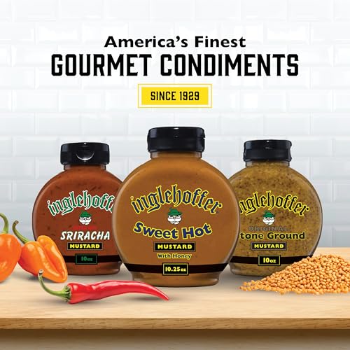Inglehoffer Sweet Hot Mustard with Honey 10.25 oz Squeeze Bottle
