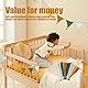 Yesimola Wimpelkette Kinderzimmer,Wimpelkette Stoff,Kinderzimmer Deko, Wanddeko Kinderzimmer,Hausbett Deko Mädchen & Jungen,Girlande für Babyzimmer(Hellbraun)