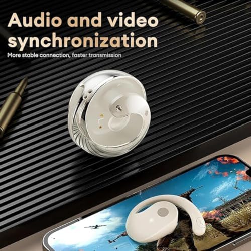 Image of OWS Bluetooth Open Ear Wireless Earbuds with Air Conduction, BT5.3 Headphones, Touch Control & Type C Fast Charging, Call Noise Reduction, Ideal for Running, Cycling and Gym, Dust & Waterproof.