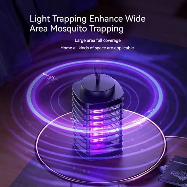 Image of Electronic LED Mosquito Killer Machine Trap Lamp I USB Powered | Bug Zapper Indoor & Outdoor, Electric Fly, Fly Trap Mosquito Killer lamp for Home (Standred)