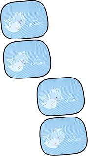 FAVOMOTO Crianças Sol 4 Pçs Guarda-Sol Para Carro Carrinho De Passeio Para Carrinho De Passeio Persianas Magnéticas Filme Guarda-Sol Para Crianças Sombra Da Janela Traseira Do Carro