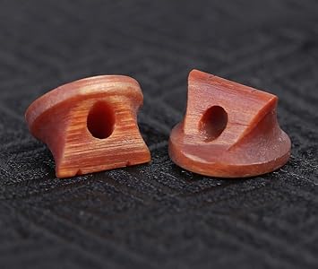 LANDTOM Concert-level Wood Erhu Bridges Old Pine Knotty Wood Erhu Fittings Erhu Instrument Musical Instrument Parts (2pcs)