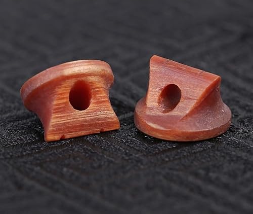 LANDTOM Concert-level Wood Erhu Bridges Old Pine Knotty Wood Erhu Fittings Erhu Instrument Musical Instrument Parts (4pcs) - Thumbnail 2