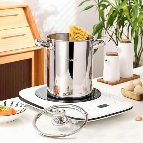 BTURYT 304 Stainless Steel Asparagus Pot, Steamed Pot With Basket And Lid, Deep Pan With Home, Kitchen, Restaurant, Kitchen Tool (4L) - Image 2