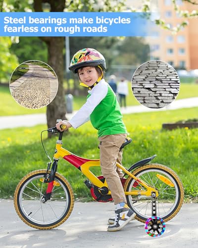 Universal Stützräder für Kinderfahrräder,2 Stücke Kinder Stützräder,Blinkendes Stützrad Kinder für 12 14 16 18 20 Zoll Kind erfahrrad