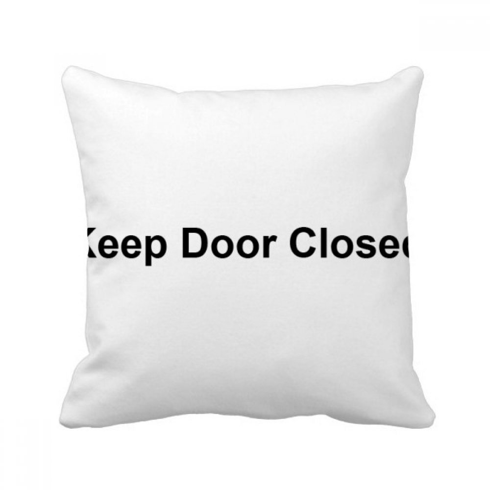 Coussin carré noir 40x40 cm avec motif Please Show Your ID pour déco canapé