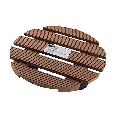 Wurko TT1210 Stützräder aus PVC, Holzoptik, 30 cm Cover