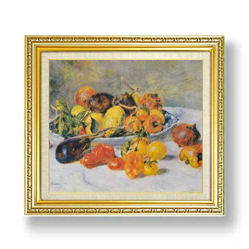 Amazon.co.jp: ルノワール 南仏の果物 F10 油絵直筆仕上げ｜ 絵画 10号
