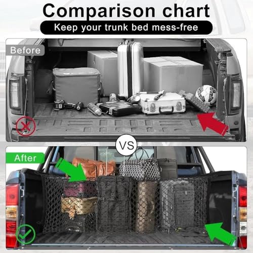 Filet de rangement pour coffre qui bloque vos objets en SUV - 2