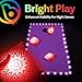 Brightz Cornhole Board Edge Lights with LED Bags - Includes 4-Pack of LED Cornhole Bags + TossBrightz Cornhole Board Edge Lights - The Ultimate Night Time Cornhole Master Set