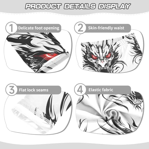 Girls Leggings Dragon with Red Eyes Toddler Girls Clothes Leggings for Girls Toddler Girls Leggings 3-4T3