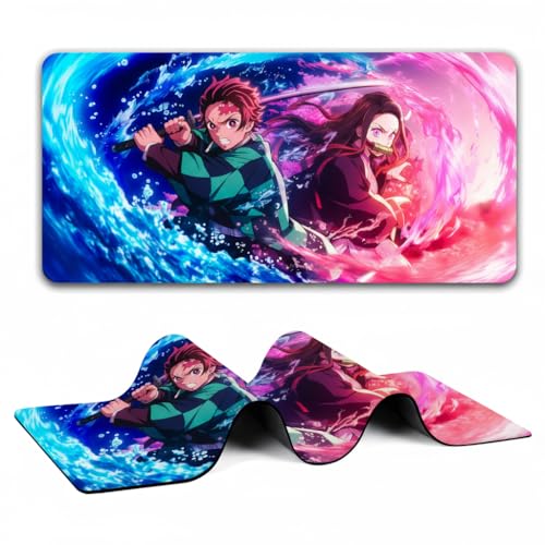 Image of Extra Large Non-Slip Gaming Mouse Pad (23x11.5 in) - Extended Desktop Mat for Computer Keyboard and Mouse (15-KEYPAD)