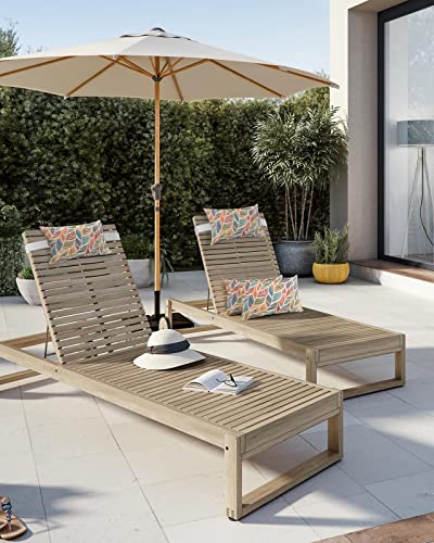 Anzona Pack Of 4 Geometric Lumbar Pillow Covers, Outdoor Waterproof Throw Pillow Covers Set, Colorful Line Feather Texture Modern Art Decorative Cushion Case For Patio Beach, 12X20 Inch #TOP4