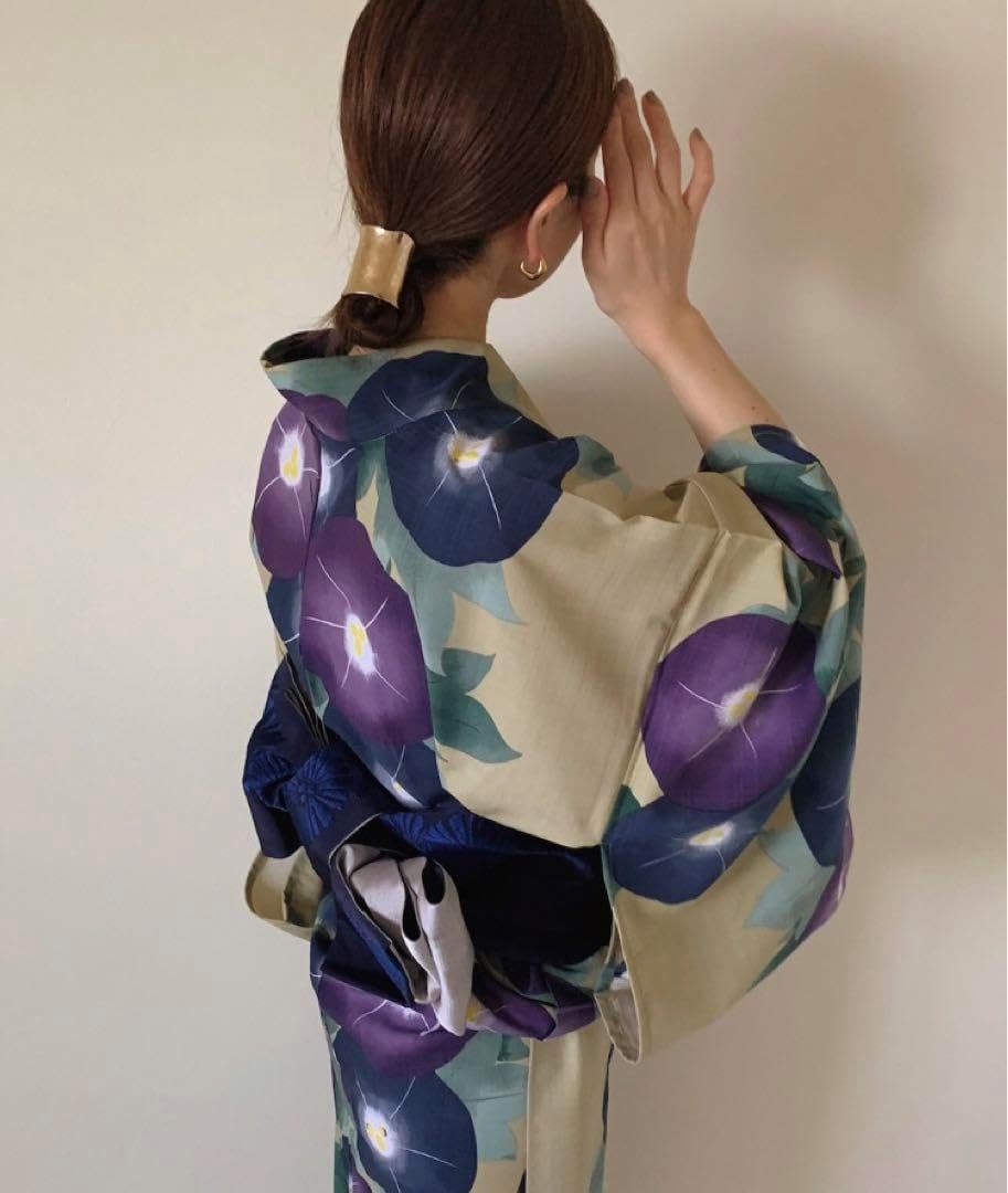 【新品】KIMONOMACHI キモノマチ オリジナル モダン柄 浴衣 吸水速乾 KIMONOMACHI キモノマチ オリジナル モダン柄 浴衣 吸水速乾