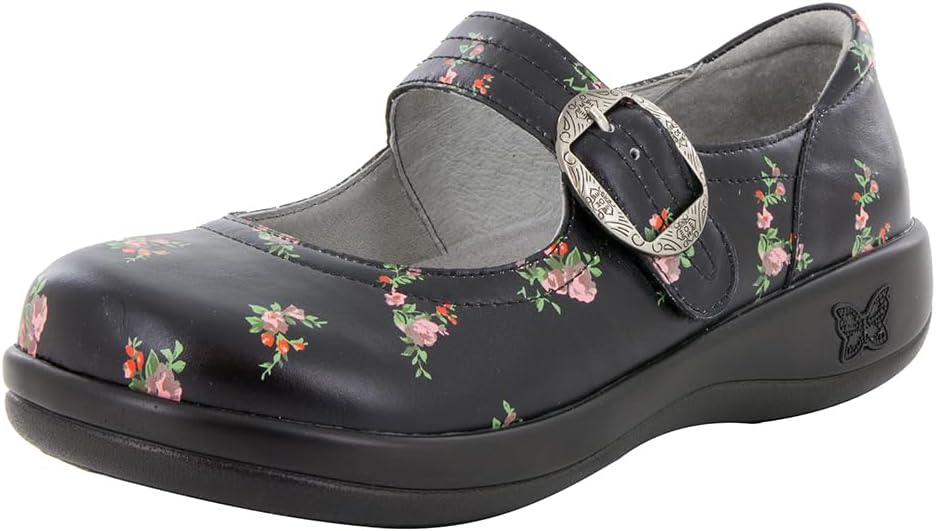 Alegria Women's Kourtney Professional Nursing and Healthcare Adjustable Mary Jane Slip-On Closed Back Clog