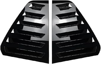 Compatible with VW Accessories Golf 6 MK6 GTI R GTD 2008-2012 Rear Side Window Louvers Air Vent Scoop Shades Sticker Car AccessoriesBlack