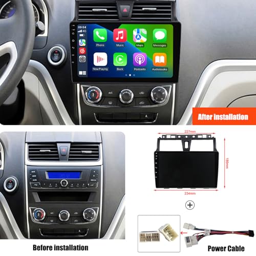 Pantalla de 10" con Android 12 y Bluetooth para disfrutar de tus viajes en Geely EC7 3