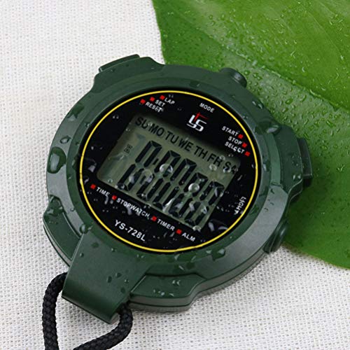 BESPORTBLE Cronômetro digital eletrônico cronômetro portátil LCD cronógrafo resistente à água para e