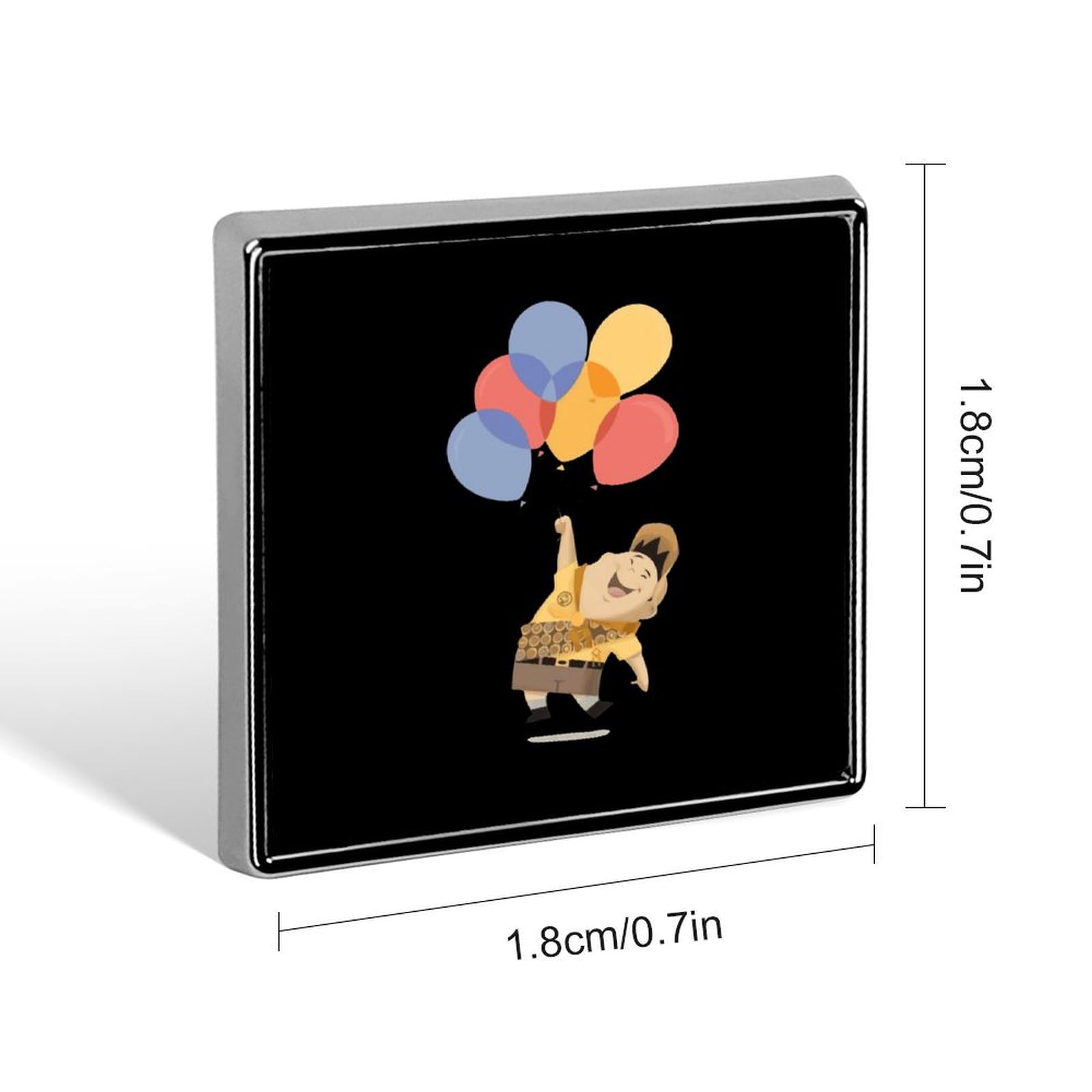 Amazon.co.jp: 四角 バッジ ゴッホ カールじいさんの空飛ぶ家