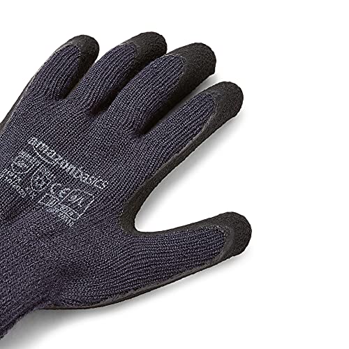 Foam Latex Coated Winter Gloves, Acrylic Liner Fiber, Touch Screen, Size 9, 6-Pair #TOP4