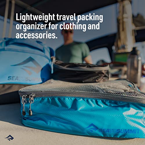 Sea to Summit Travelling Light Garment Mesh Bag Packing Organizer, Large, Atoll Blue2