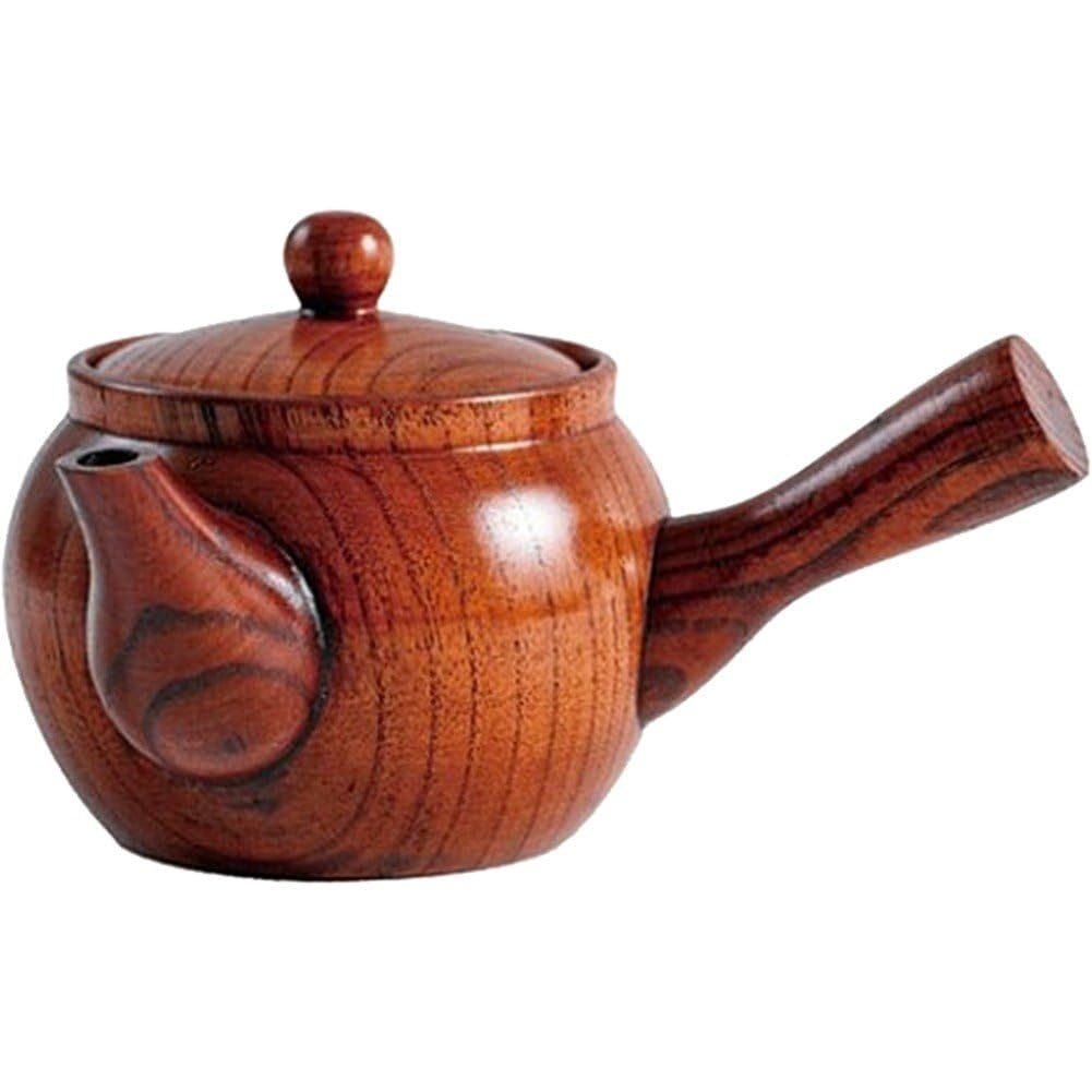 Tetera de madera con asa para disfrutar del té chino tradicional en casa u oficina