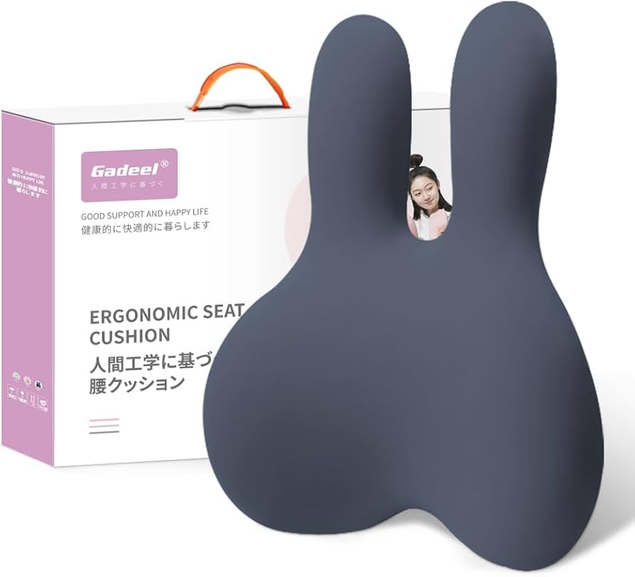 【美品】Gadeel 低反発 腰痛 クッション 人間工学 骨盤サポート 背もたれ Amazon｜Gadeel 腰痛クッション 低反発 ランバーサポート 背もたれ