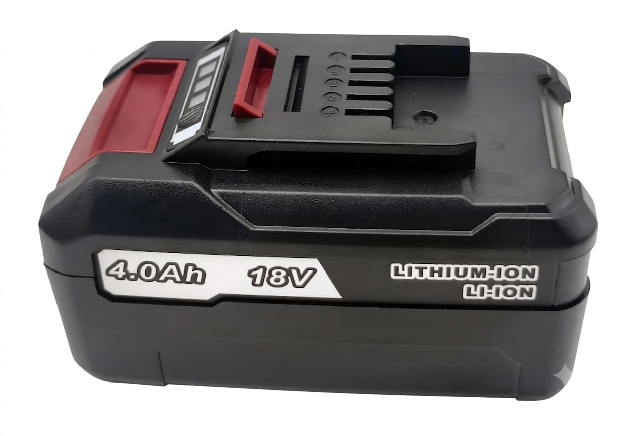 2 batterie EH1840 18 V 4,0 Ah agli ioni di litio compatibili con utensili a batteria Einhell serie Power X-Change da 18 V, 72 Wh ad alta capacità con indicatore LED a 3 livelli, sostituisce 4512042
