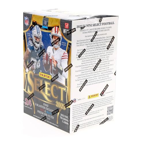 2023 Panini Select Football 6-Pack Blaster Trading Card Box (Red & Blue Prizms!)