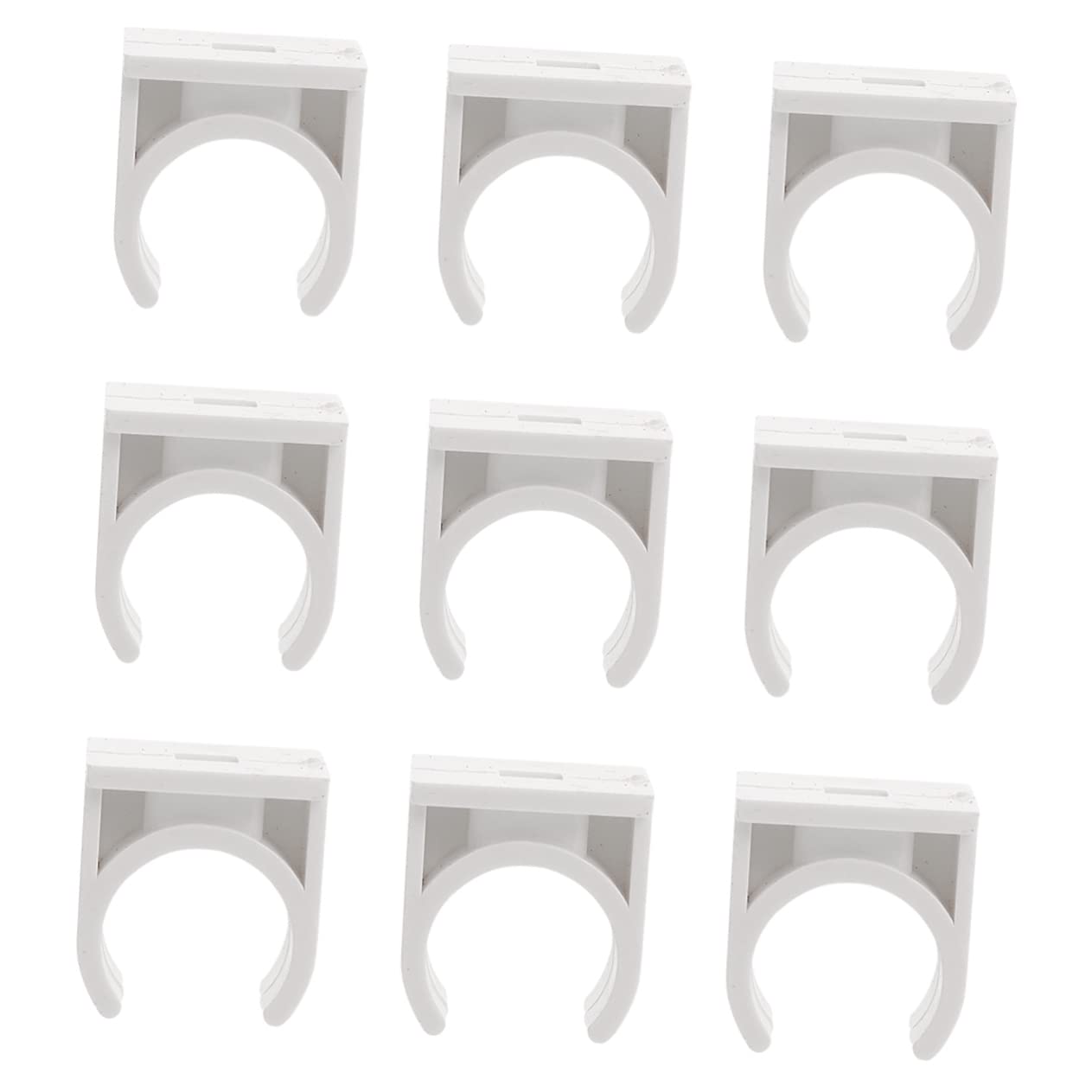 Pince de Serrage en U pour Tube Pvc Blanc 100 Pièces