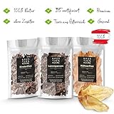welpenerziehung 🐶 PREMIUM NATUR-KAUARTIKEL | Lammpansen, Rinderfilet und Hühnerfilet gelten als besonders geeignet für Welpen + Junghunde – durch die schonende Herstellung wird diese Eigenschaft verstärkt