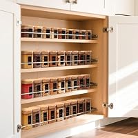 ComSaf Vorratsgläser, Glasbehälter mit Deckel, Vorratsdosen Glas 240 ml×16, Eckig Bambusdeckel, Gewürzgläser Gewürzdosen Set mit Etiketten für Gewürzaufbewahrung Salz Pfeffer Chili Zimt Kräuter – Ansicht 4