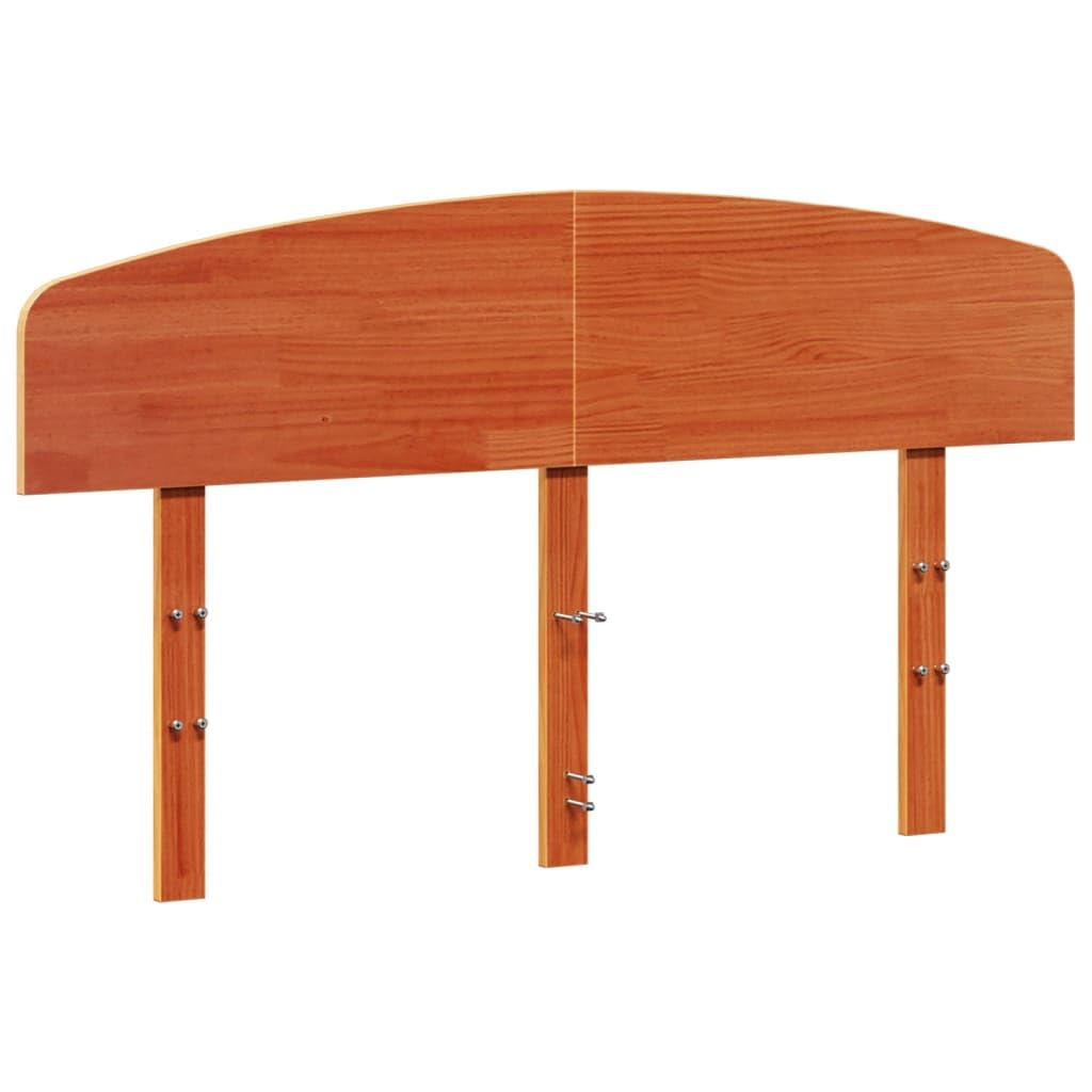 vidaXL Headboard Wax Brown 150 cm Solid Wood Pine