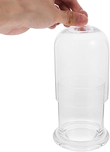 Miniatura 3 de Candelabro decorativo de cristal para huracanes: Portavelas transparentes para velas de pilar Portavelas boho para centro de mesa Placa de vela