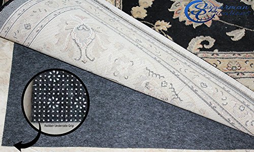 Sugarman Creations Limited Summer Sale!! Non Slip Rug Pad 100% Felt and Rubber Extra Cushioned for Value and Quality Comfort and Protection Reversible (3ft x 5ft)