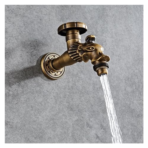 Robinet simple pour vadrouille froide anti-fuite en laiton rustique