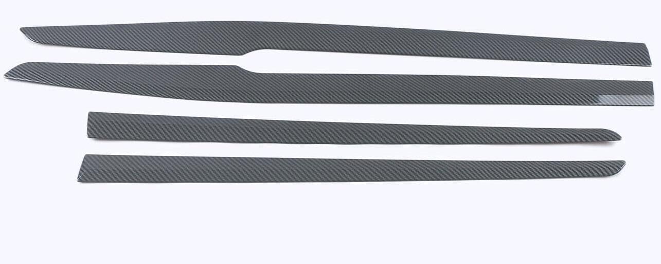 Car Carbon Fiber Style Body Door Side Molding Trim sill Cover Guard Compatible for Toyota Highlander 2020-2021-2022