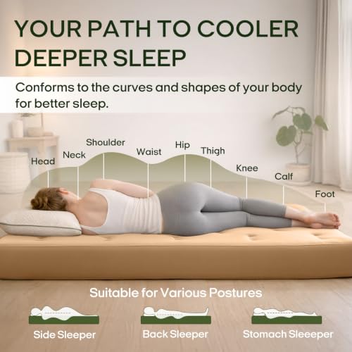 Image of ZonLi Japanese Floor Futon Mattress 100% Cotton Washable Cover Foldable