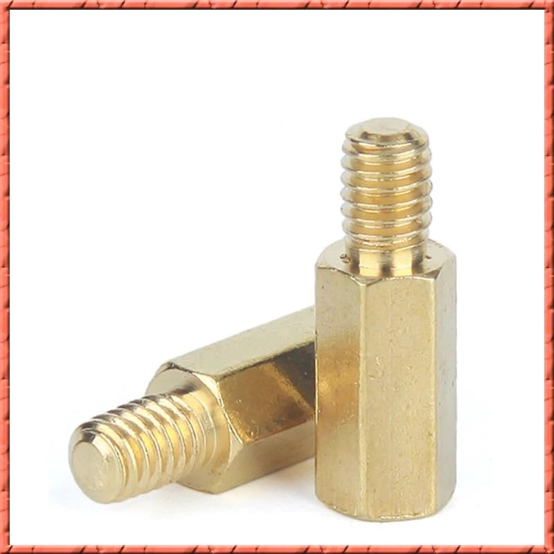 100 teile/los M3 * L + 2,5/3/4/5 Messing säule schraube einzigen kopf hex gehäuse kupfer mainboard raum abstandsbolzen(M3x18x2.5)