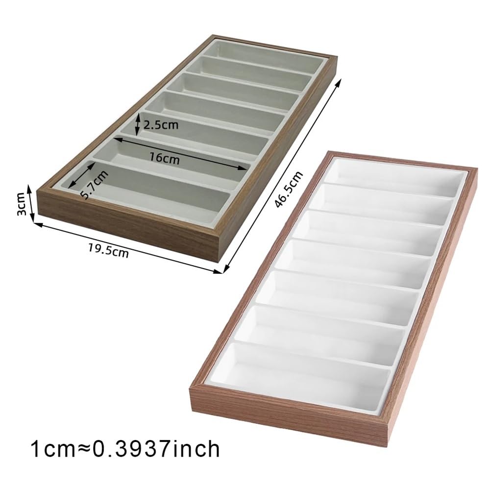 Brillenständer 7 Gitter Brillenablage Sonnenbrillen Halskette Rack Organizer Ständer Halter Aufbewahrungsbox for Verkaufstheke Sonnenbrillenhalter(Weiß)