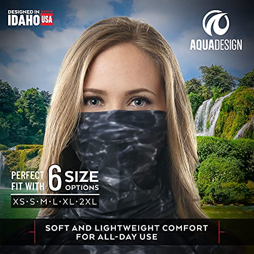 Image of Aqua Design Face Mask for Women: UPF 50+ Motorcycle Ski Cover Balaclava Gaiter